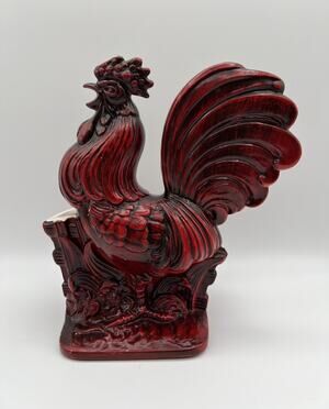 Royal Haeger Pottery Red Rooster Chicken Planter 10” Vintage Farmhouse Decor